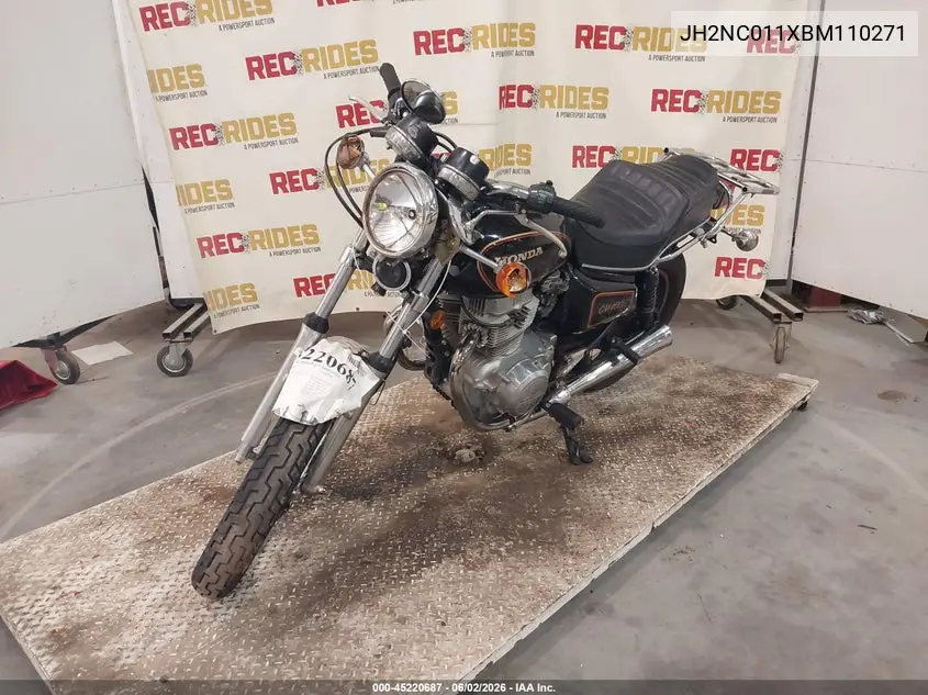 1981 Honda Cm400 E VIN: JH2NC011XBM110271 Lot: 45220687