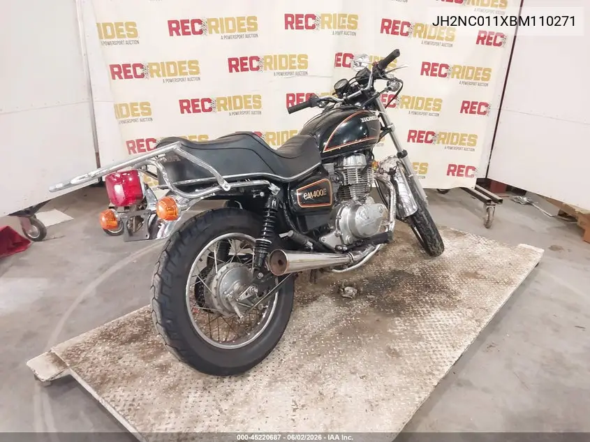 1981 Honda Cm400 E VIN: JH2NC011XBM110271 Lot: 45220687