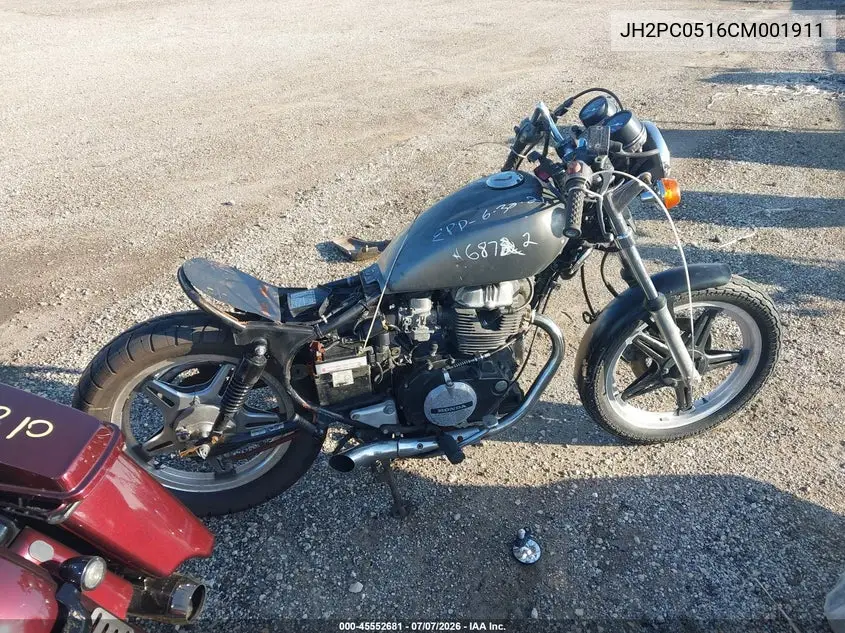 1982 Honda Cm450 C VIN: JH2PC0516CM001911 Lot: 45552681