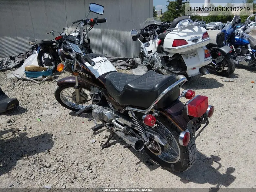 1983 Honda Cm250 C VIN: JH2MC0609DK102219 Lot: 45309207