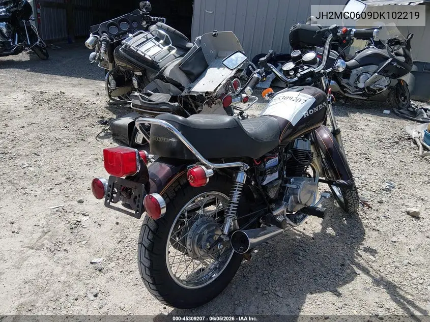 1983 Honda Cm250 C VIN: JH2MC0609DK102219 Lot: 45309207