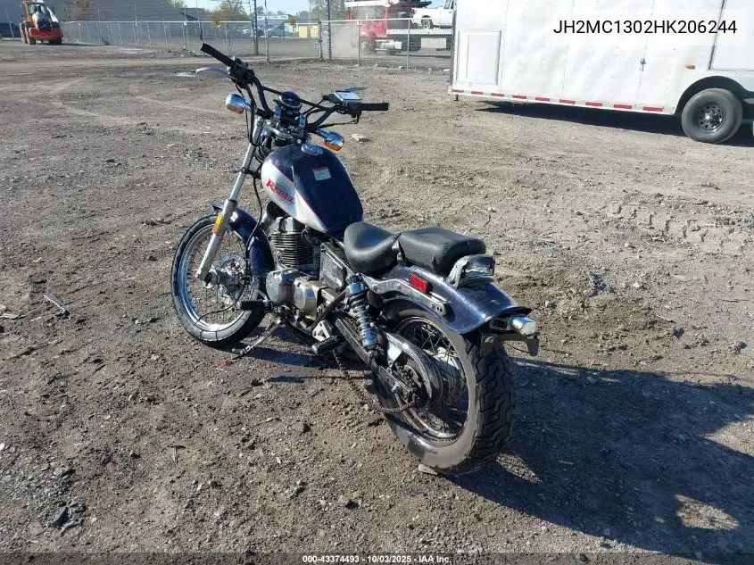 1987 Honda Cmx250 C VIN: JH2MC1302HK206244 Lot: 43374493