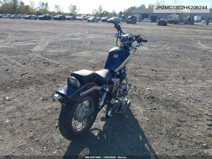 1987 Honda Cmx250 C VIN: JH2MC1302HK206244 Lot: 43374493