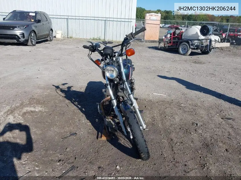 1987 Honda Cmx250 C VIN: JH2MC1302HK206244 Lot: 43374493