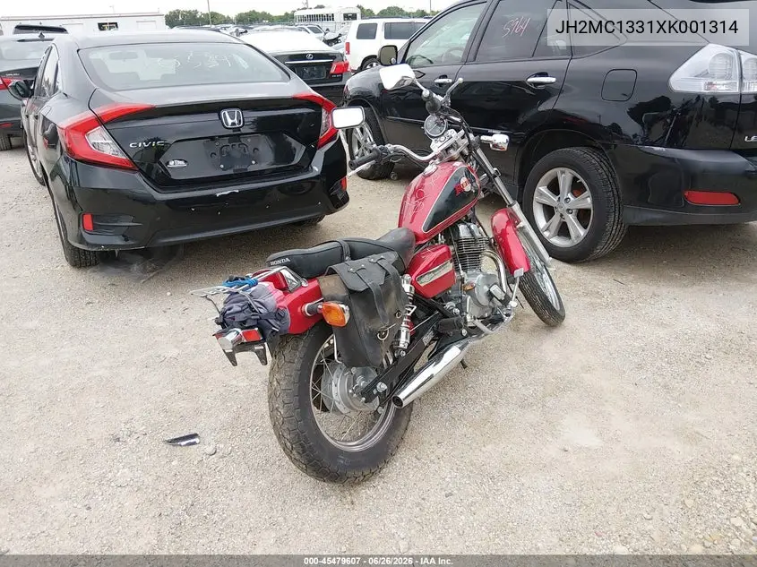 1999 Honda Cmx250 C2 VIN: JH2MC1331XK001314 Lot: 45479607