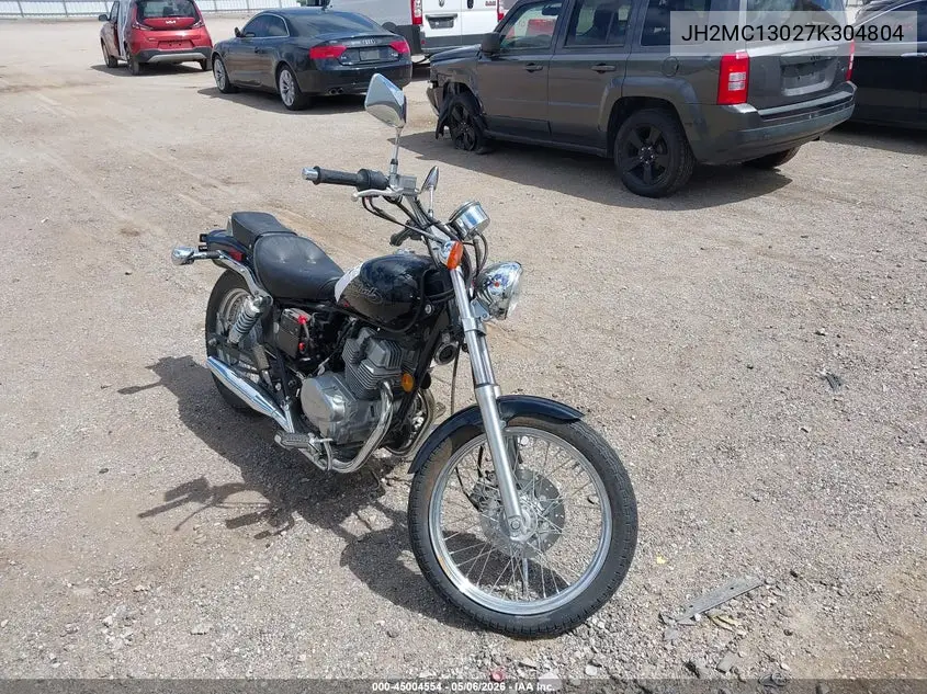2007 Honda Cmx250 C VIN: JH2MC13027K304804 Lot: 45004554