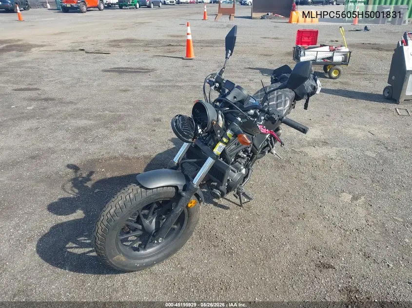 2017 Honda Cmx500 VIN: MLHPC5605H5001831 Lot: 45195929