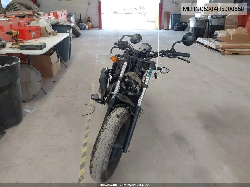 2017 Honda Cmx300 VIN: MLHNC5304H5000858 Lot: 45544005