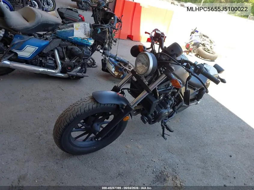 2018 Honda Cmx500 A VIN: MLHPC5655J5100022 Lot: 45287399