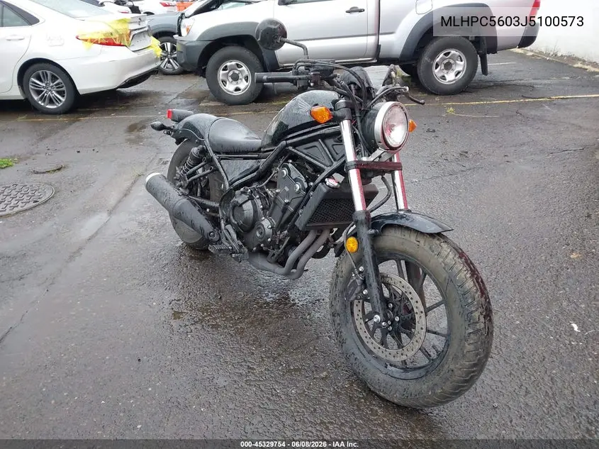 2018 Honda Cmx500 VIN: MLHPC5603J5100573 Lot: 45329754