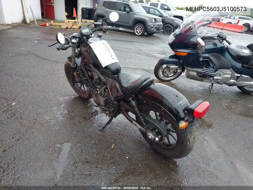 2018 Honda Cmx500 VIN: MLHPC5603J5100573 Lot: 45329754