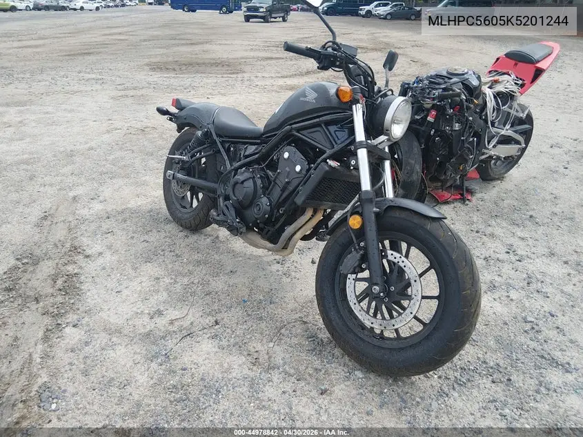 2019 Honda Cmx500 VIN: MLHPC5605K5201244 Lot: 44978842