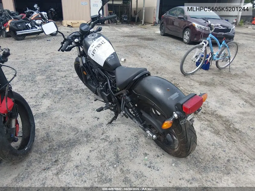 2019 Honda Cmx500 VIN: MLHPC5605K5201244 Lot: 44978842