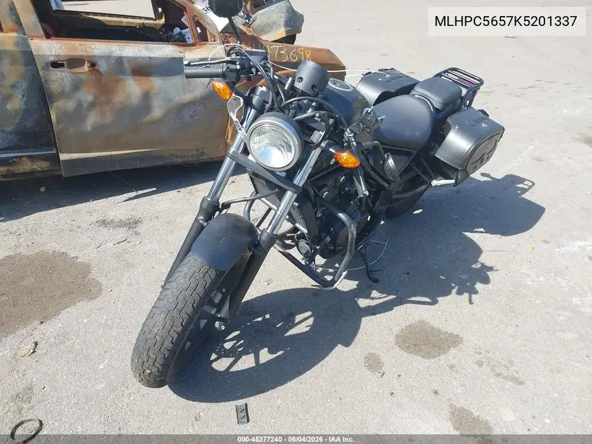 2019 Honda Cmx500 A VIN: MLHPC5657K5201337 Lot: 45277240