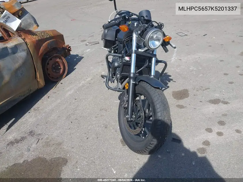 2019 Honda Cmx500 A VIN: MLHPC5657K5201337 Lot: 45277240