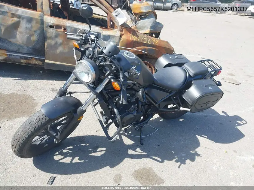 2019 Honda Cmx500 A VIN: MLHPC5657K5201337 Lot: 45277240