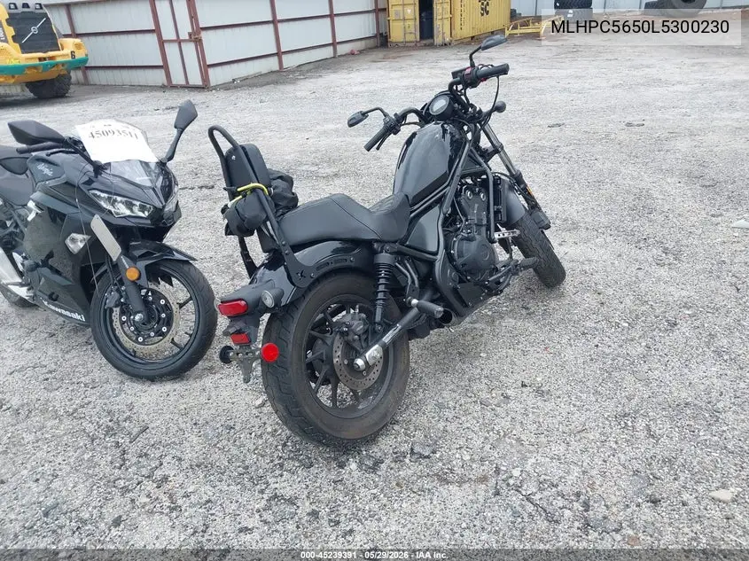 2020 Honda Cmx500 A VIN: MLHPC5650L5300230 Lot: 45239391