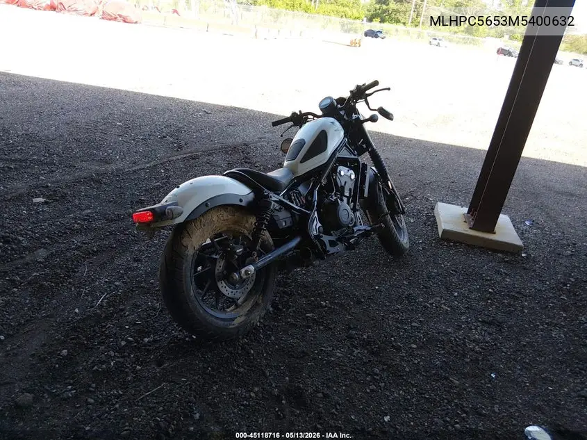 2021 Honda Cmx500 A VIN: MLHPC5653M5400632 Lot: 45118716