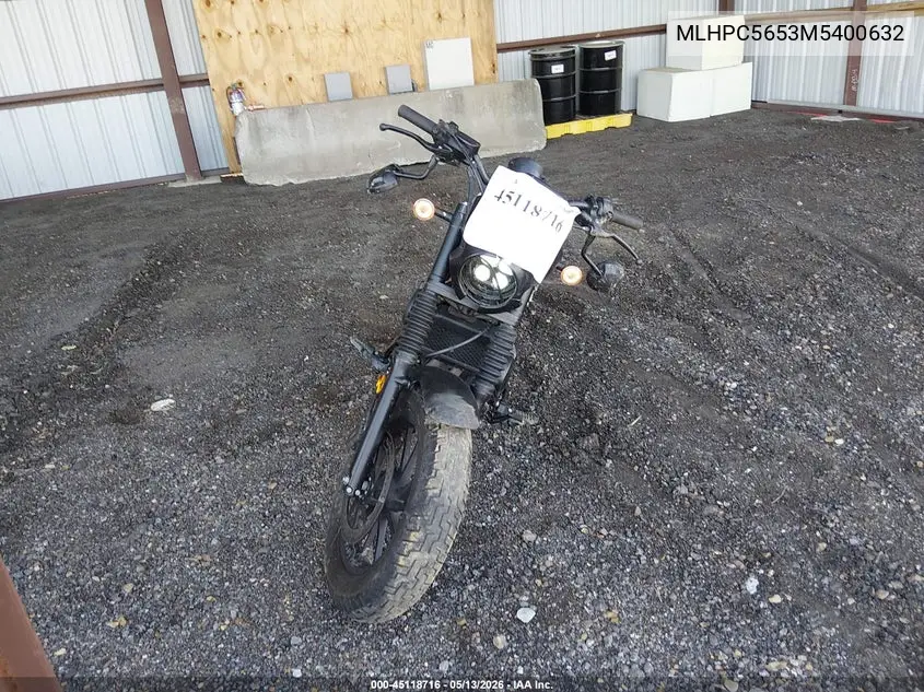 2021 Honda Cmx500 A VIN: MLHPC5653M5400632 Lot: 45118716