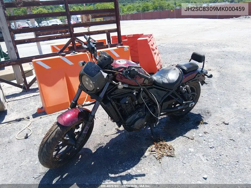 2021 Honda Cmx1100 A VIN: JH2SC8309MK000459 Lot: 45297557