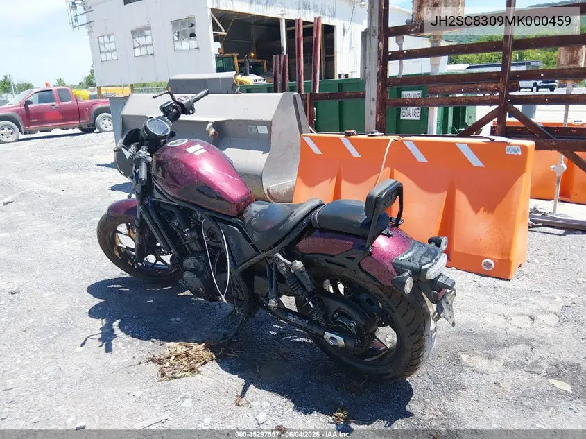 2021 Honda Cmx1100 A VIN: JH2SC8309MK000459 Lot: 45297557