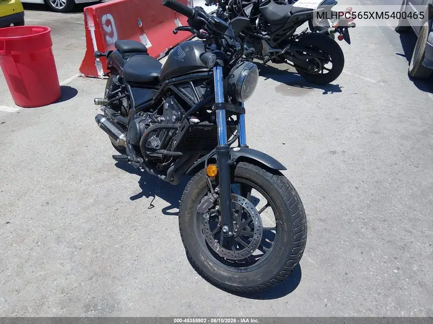 2021 Honda Cmx500 A VIN: MLHPC565XM5400465 Lot: 45355902