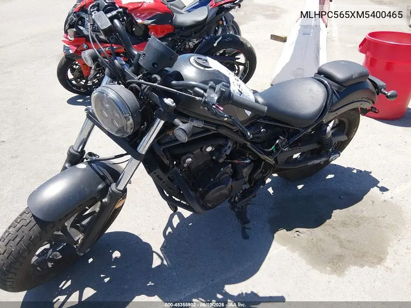 2021 Honda Cmx500 A VIN: MLHPC565XM5400465 Lot: 45355902