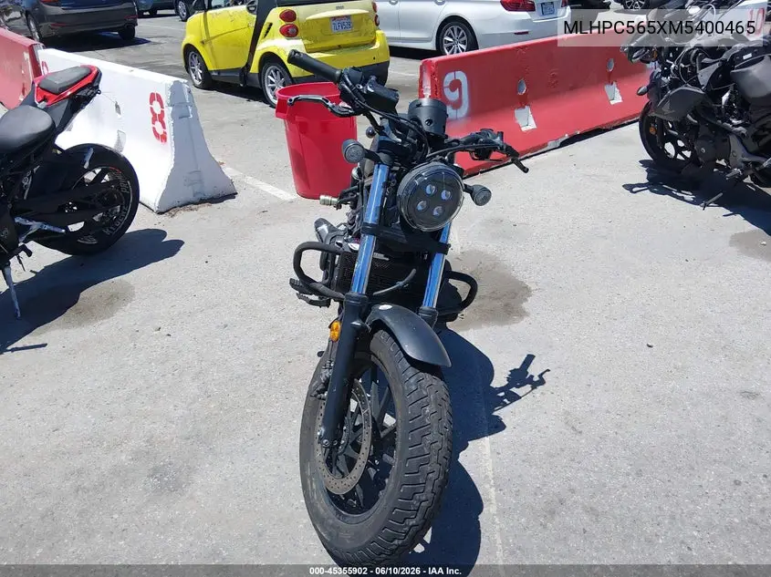 2021 Honda Cmx500 A VIN: MLHPC565XM5400465 Lot: 45355902