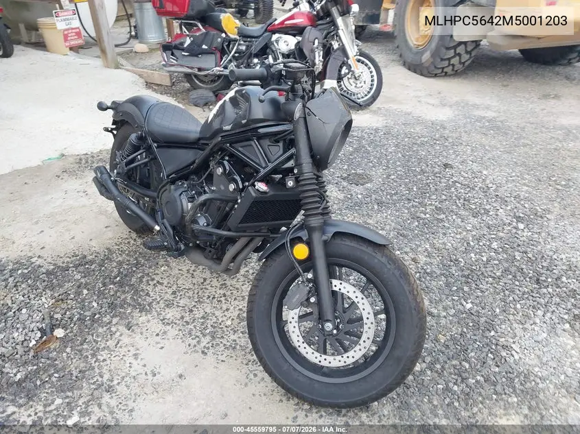 2021 Honda Cmx500 A2 VIN: MLHPC5642M5001203 Lot: 45559795