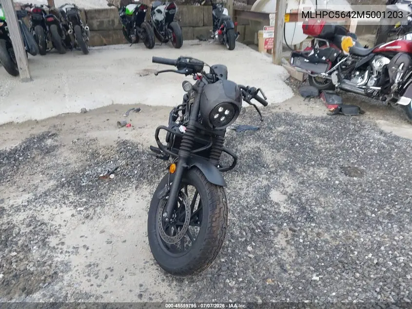 2021 Honda Cmx500 A2 VIN: MLHPC5642M5001203 Lot: 45559795
