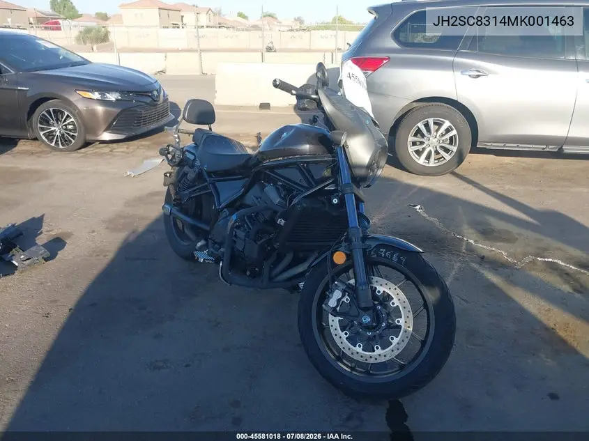 2021 Honda Cmx1100 D VIN: JH2SC8314MK001463 Lot: 45581018