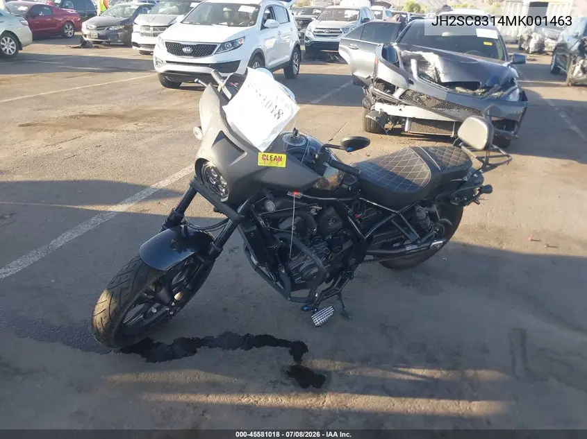 2021 Honda Cmx1100 D VIN: JH2SC8314MK001463 Lot: 45581018