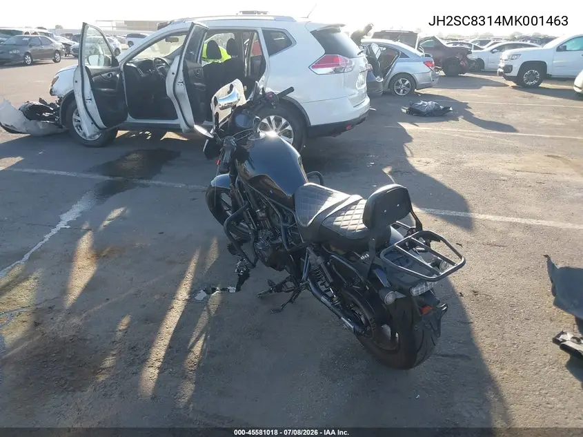 2021 Honda Cmx1100 D VIN: JH2SC8314MK001463 Lot: 45581018