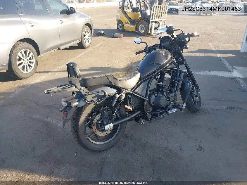 2021 Honda Cmx1100 D VIN: JH2SC8314MK001463 Lot: 45581018