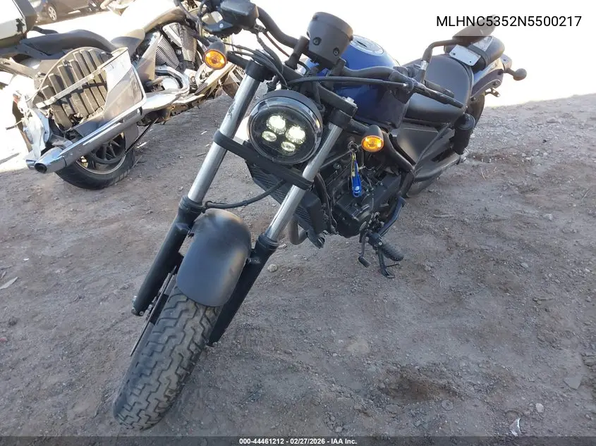 2022 Honda Cmx300 A VIN: MLHNC5352N5500217 Lot: 44461212