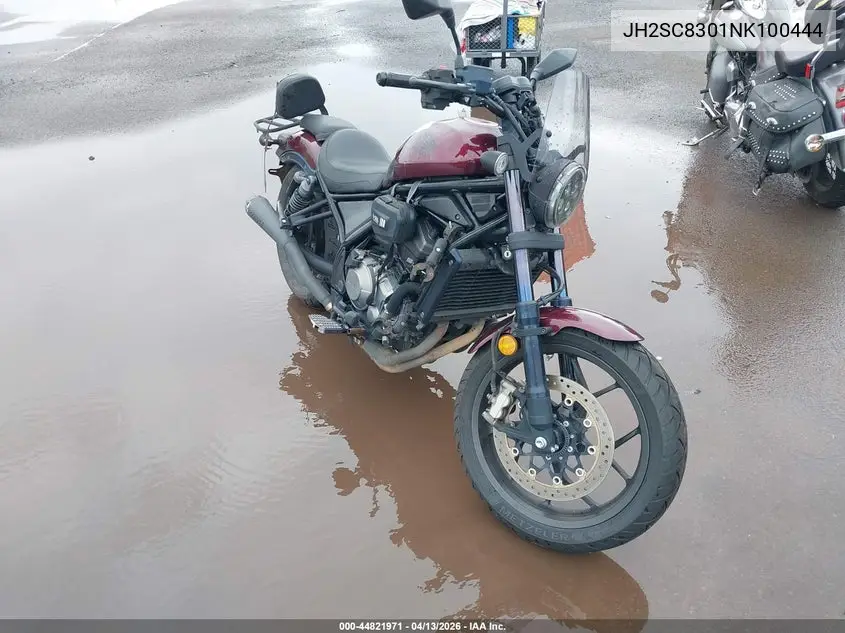 2022 Honda Cmx1100 A VIN: JH2SC8301NK100444 Lot: 44821971
