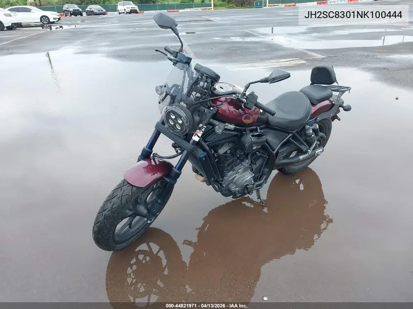 2022 Honda Cmx1100 A VIN: JH2SC8301NK100444 Lot: 44821971