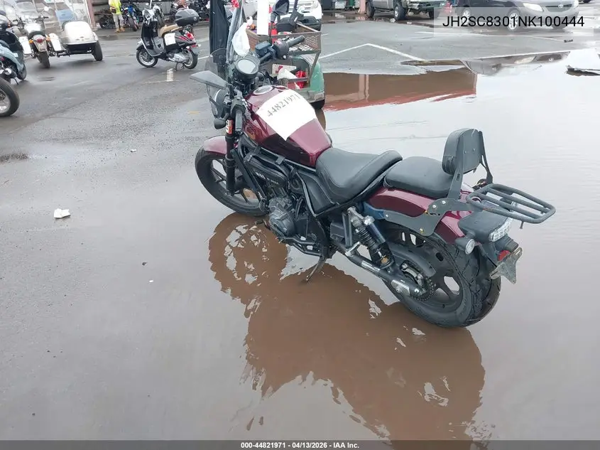 2022 Honda Cmx1100 A VIN: JH2SC8301NK100444 Lot: 44821971
