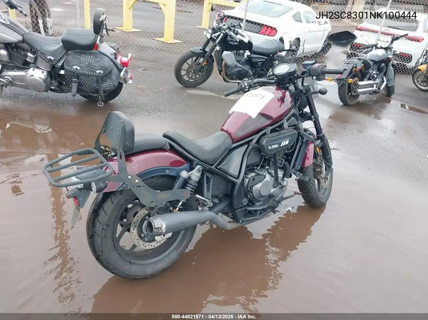 2022 Honda Cmx1100 A VIN: JH2SC8301NK100444 Lot: 44821971