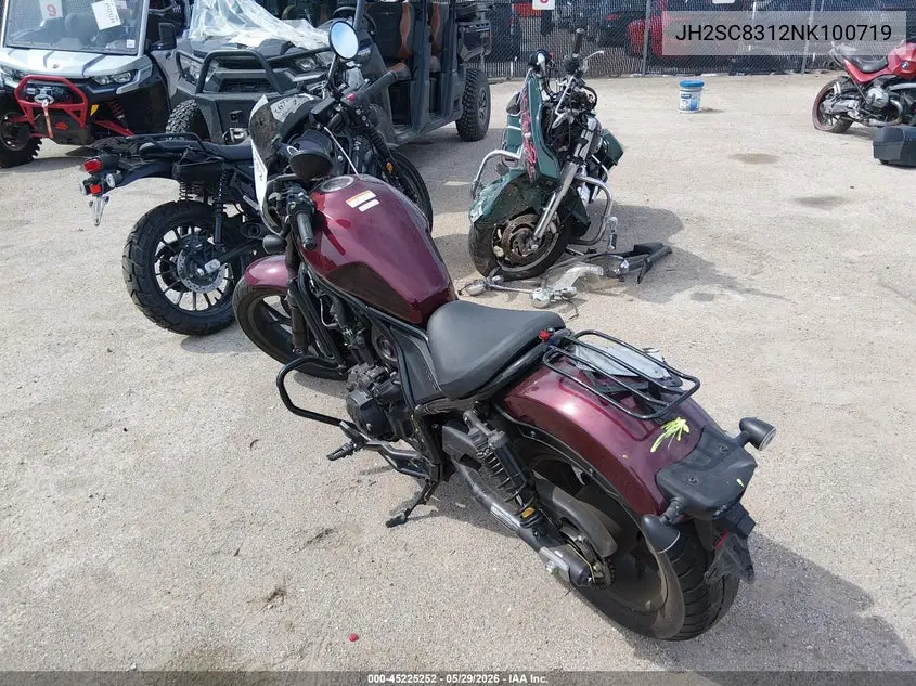 2022 Honda Cmx1100 D VIN: JH2SC8312NK100719 Lot: 45225252
