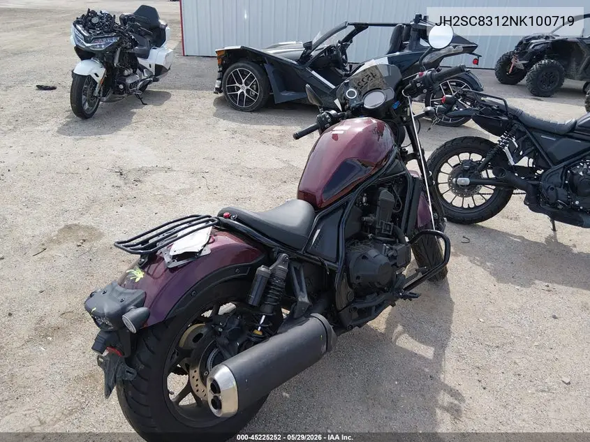 2022 Honda Cmx1100 D VIN: JH2SC8312NK100719 Lot: 45225252