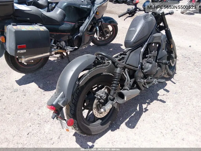 2022 Honda Cmx500 A VIN: MLHPC5653N5500523 Lot: 45427924