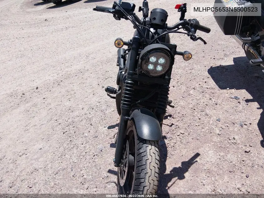 2022 Honda Cmx500 A VIN: MLHPC5653N5500523 Lot: 45427924
