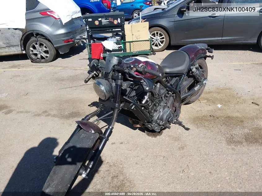 2022 Honda Cmx1100 A VIN: JH2SC830XNK100409 Lot: 45501889