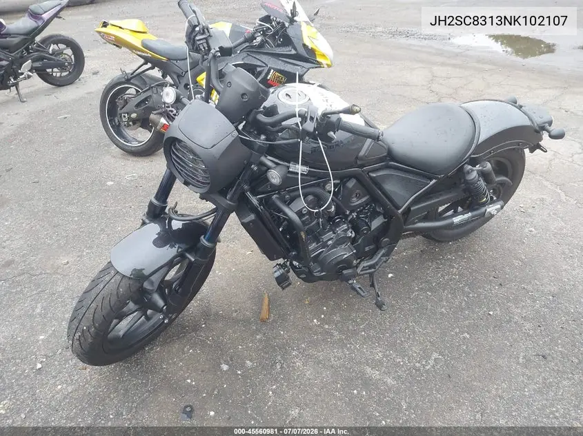 2022 Honda Cmx1100 D VIN: JH2SC8313NK102107 Lot: 45560981