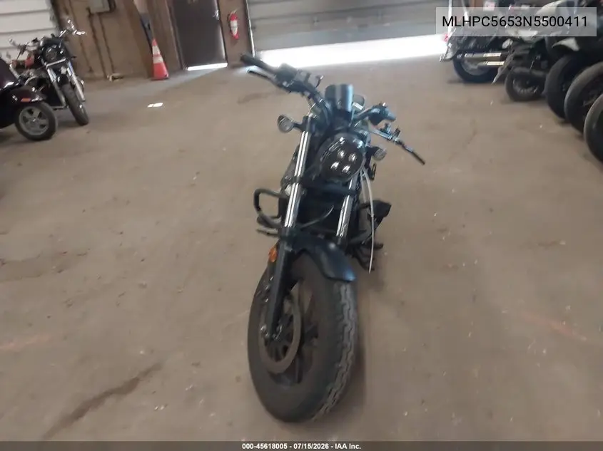 2022 Honda Cmx500 A VIN: MLHPC5653N5500411 Lot: 45618005