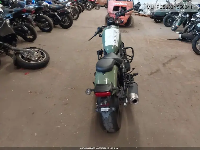 2022 Honda Cmx500 A VIN: MLHPC5653N5500411 Lot: 45618005