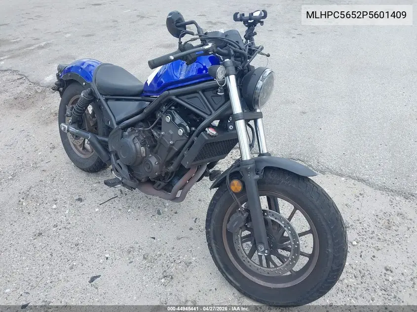 2023 Honda Cmx500 A VIN: MLHPC5652P5601409 Lot: 44945441