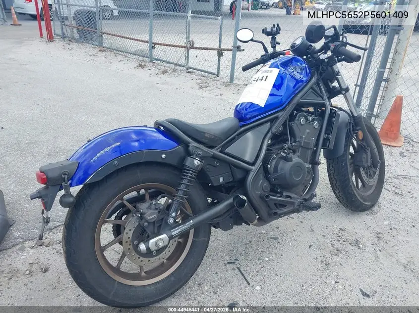 2023 Honda Cmx500 A VIN: MLHPC5652P5601409 Lot: 44945441