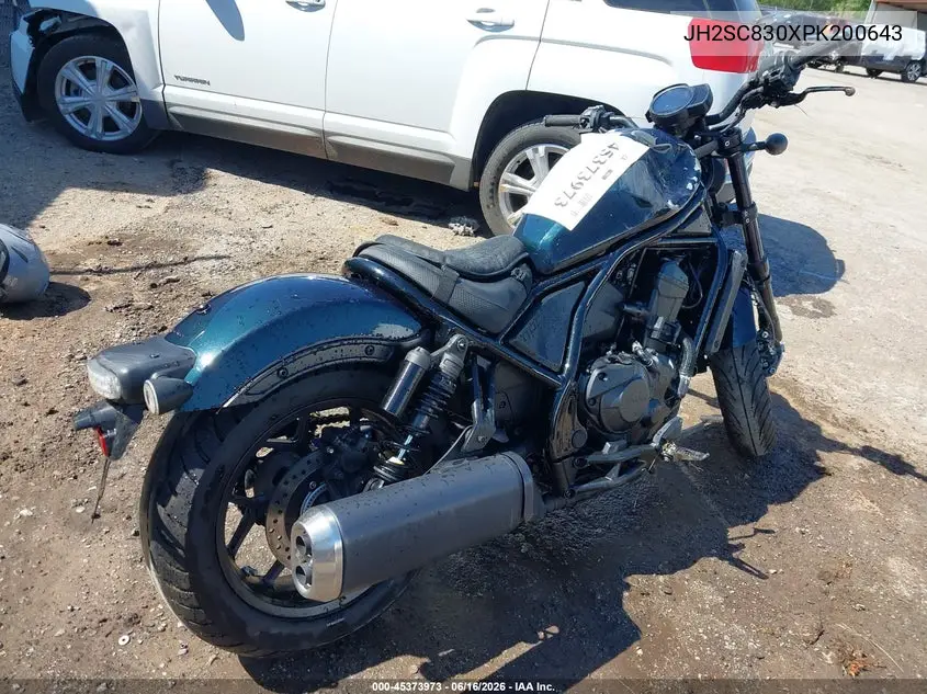 2023 Honda Cmx1100 A VIN: JH2SC830XPK200643 Lot: 45373973